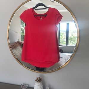 Bright pink blouse...size small but runs big